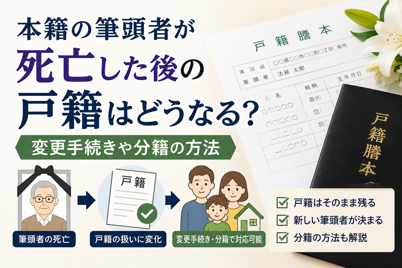 戸籍 の 筆頭 者