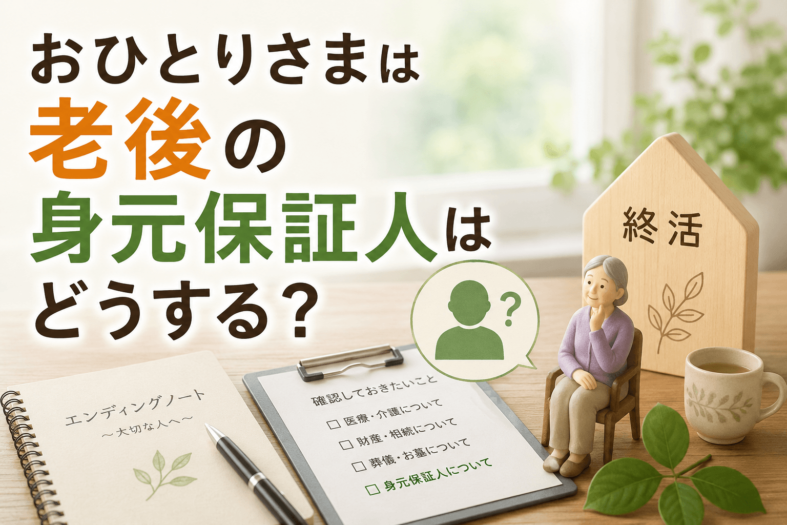 おひとさま 老後 身元保証人