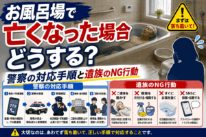 お風呂場 亡くなった 警察