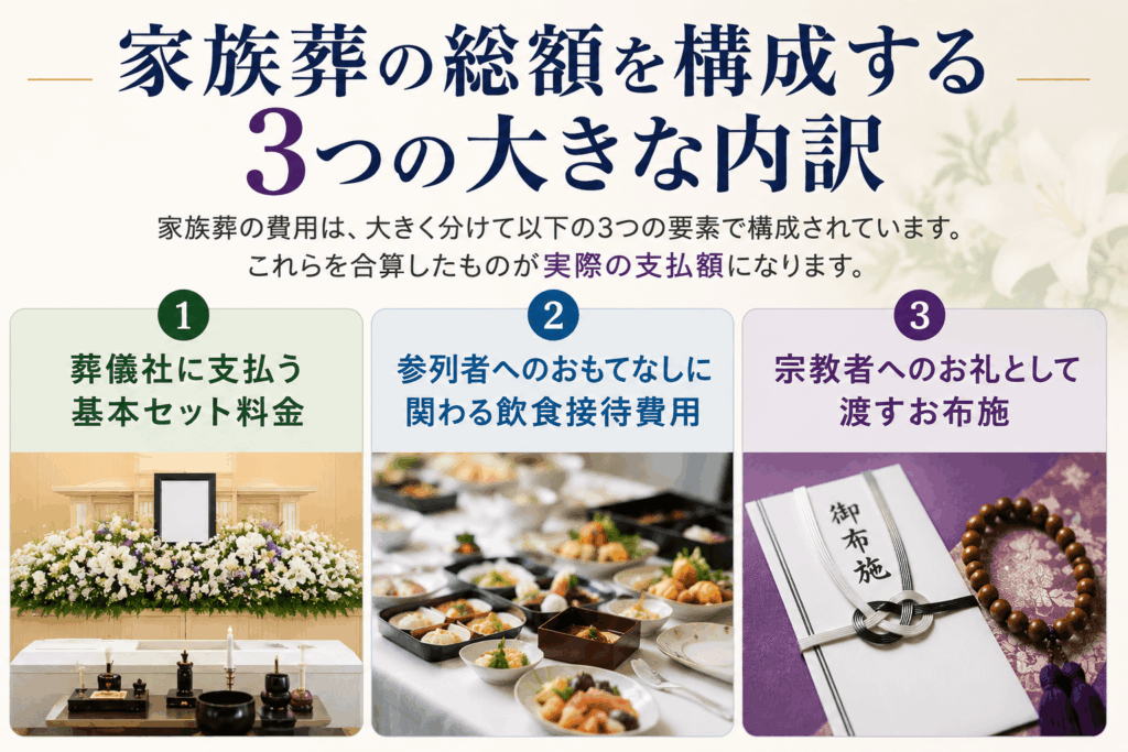家族葬の費用の内訳