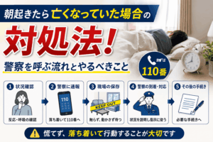 朝起きたら亡くなっていた