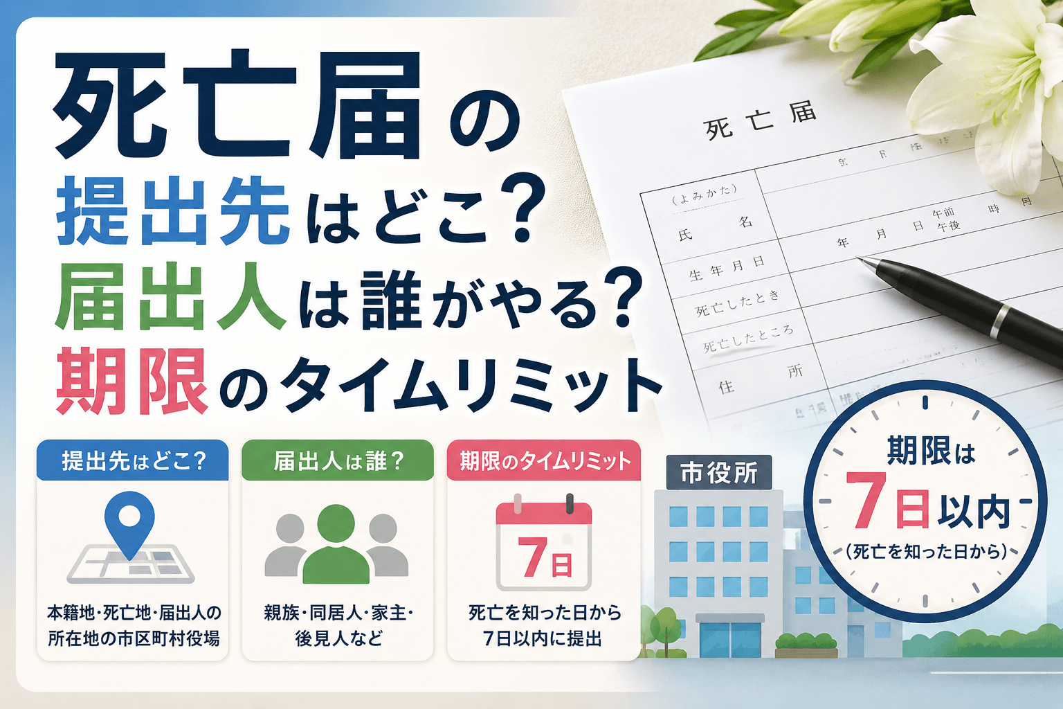 死亡届 提出先