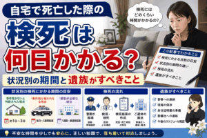 自宅で死亡 検視 何日