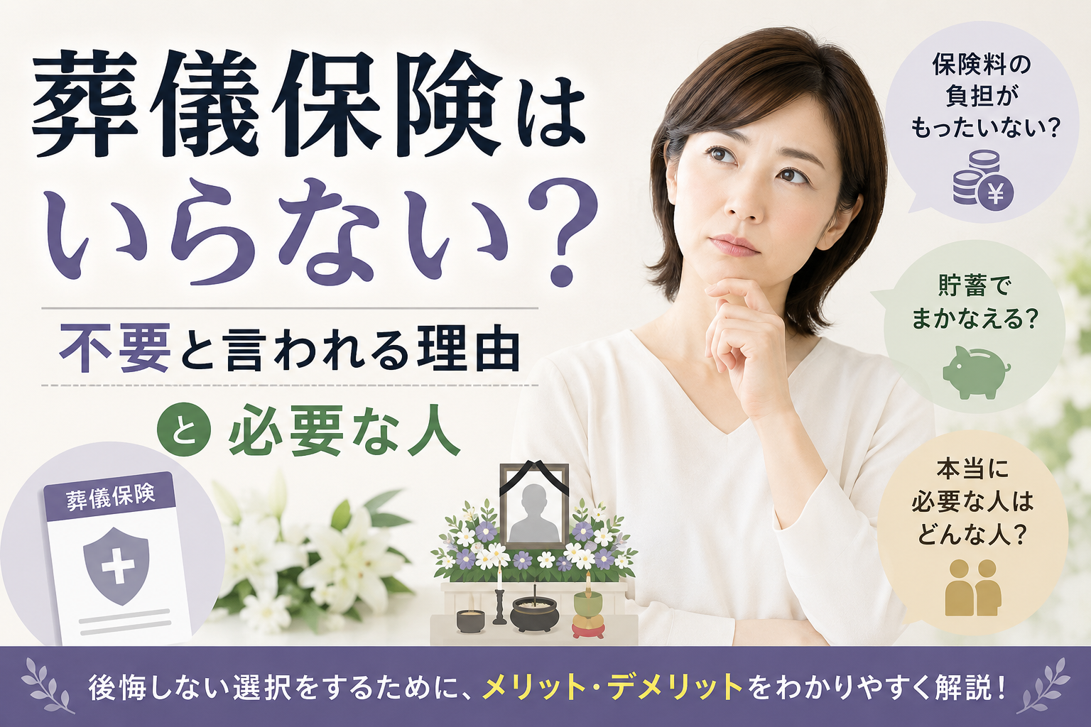 葬儀保険 いらない
