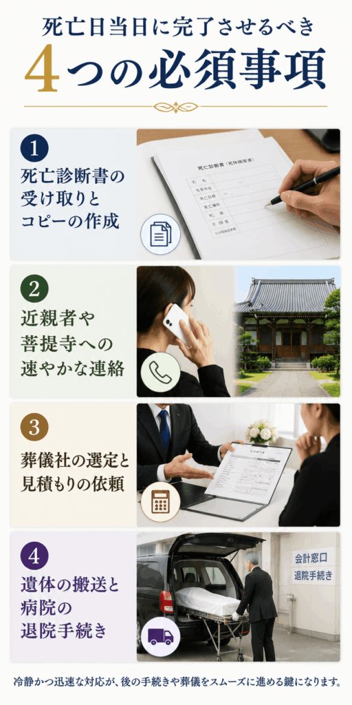 親が亡くなった時の手続きの順番
