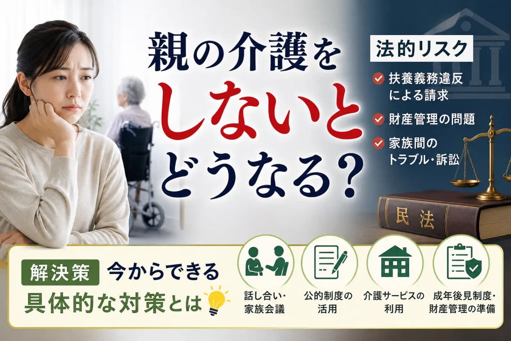 親の介護しないとどうなる