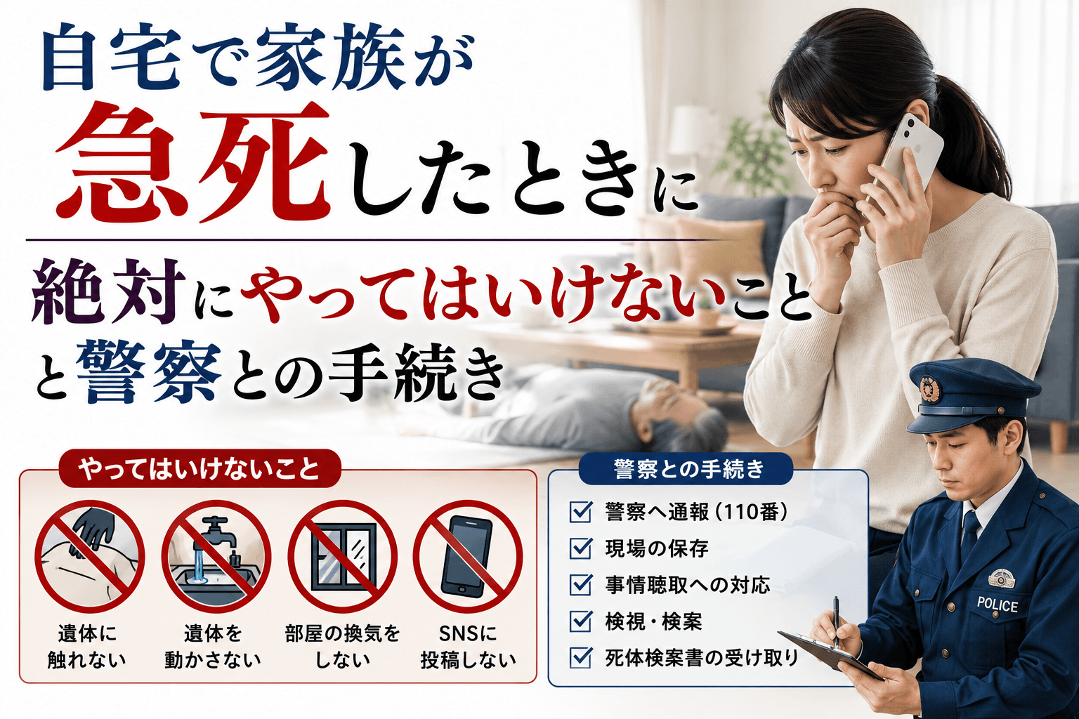 自宅 で 亡くなっ た 場合