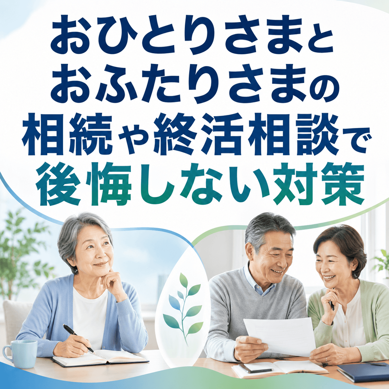 おひとりさま お ふたり さま の 相続 終 活 相談