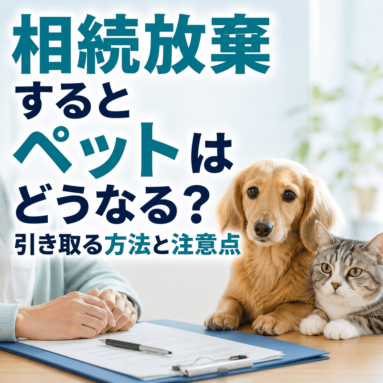 ペット 相続放棄 どうなる