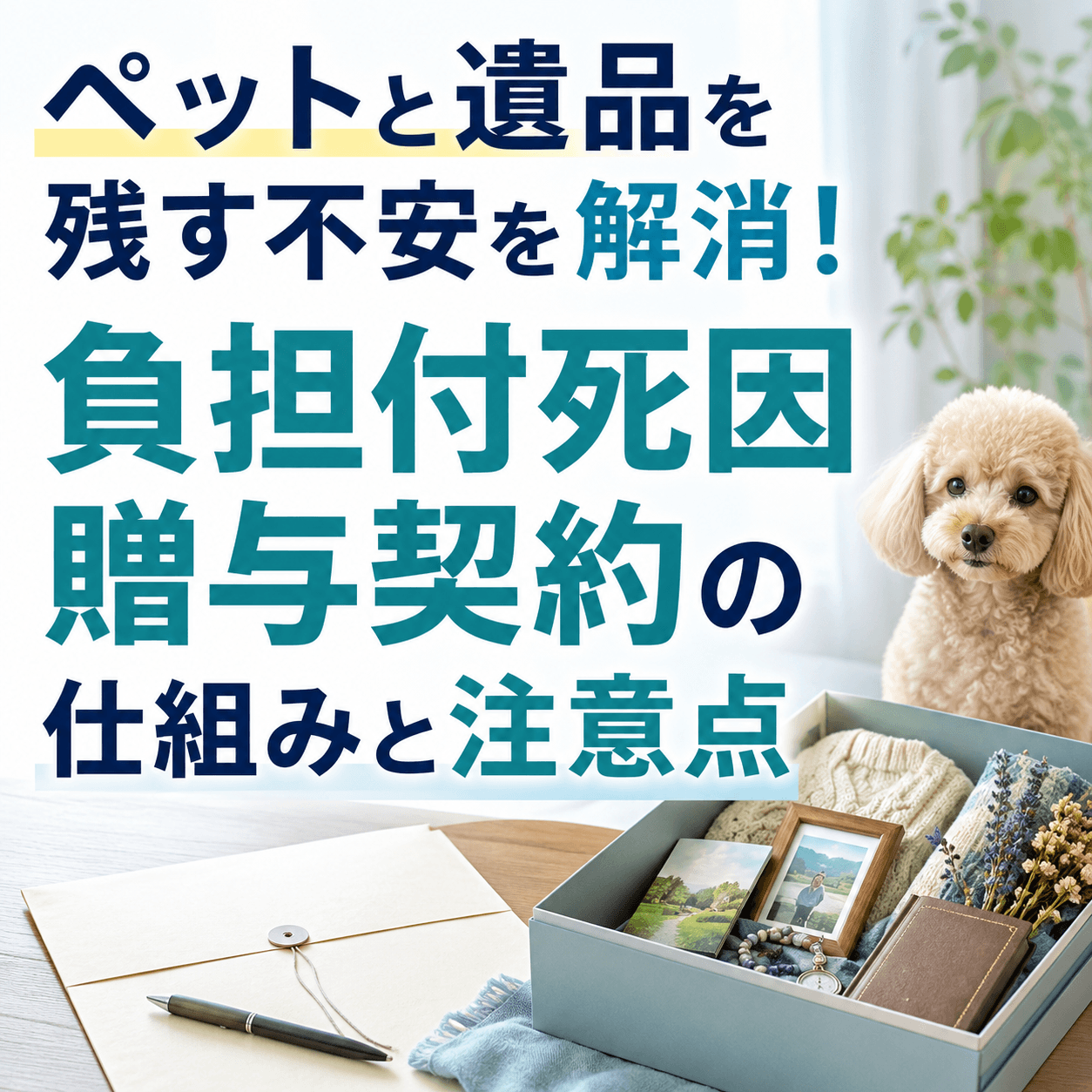ペット 遺品残す 負担付死因贈与契約