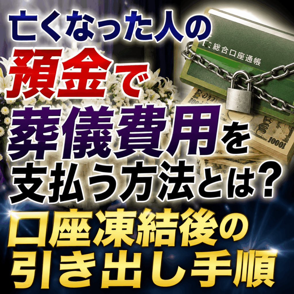 亡くなった人の預金 葬儀 費用