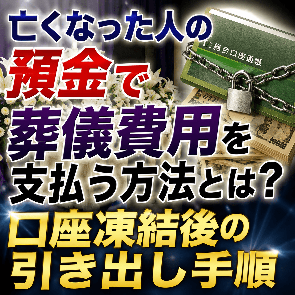 亡くなった人の預金 葬儀 費用