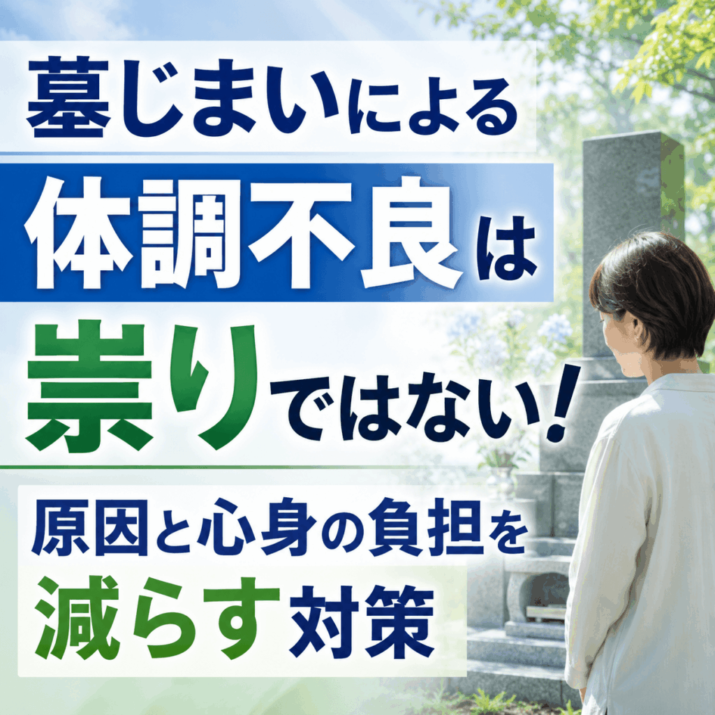 墓じまい 体調不良