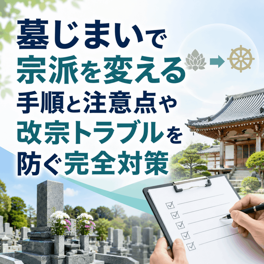 墓じまい 宗派変える