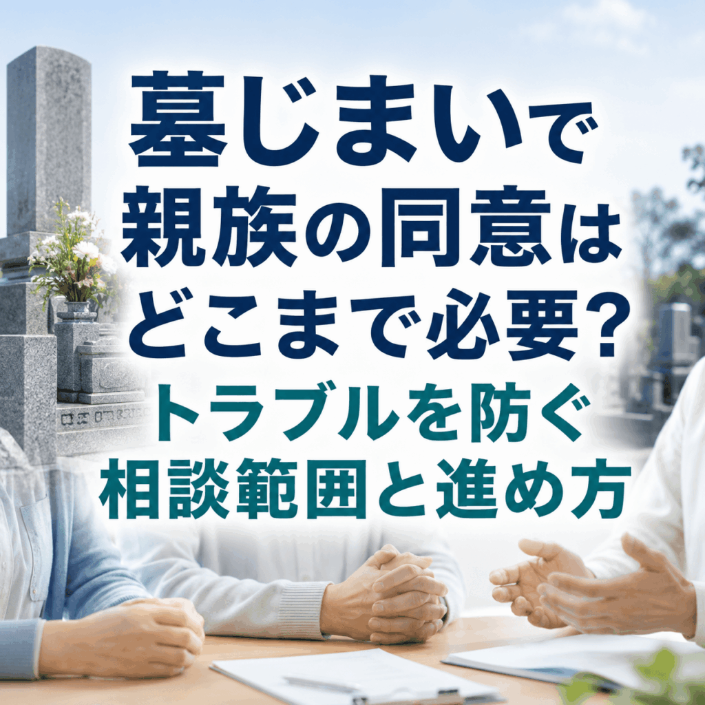 墓じまい 親族同意 どこまで