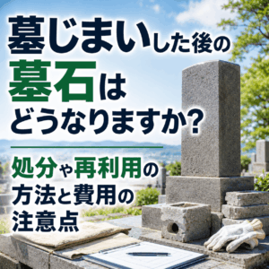 墓じまいした後の墓石はどうなりますか