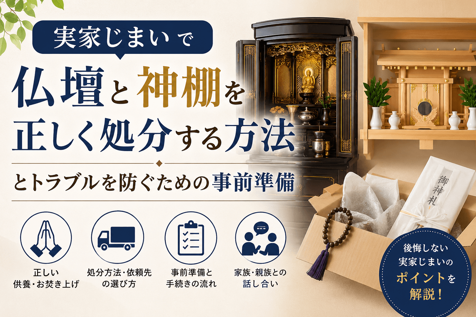 実家じまい 仏壇 神棚