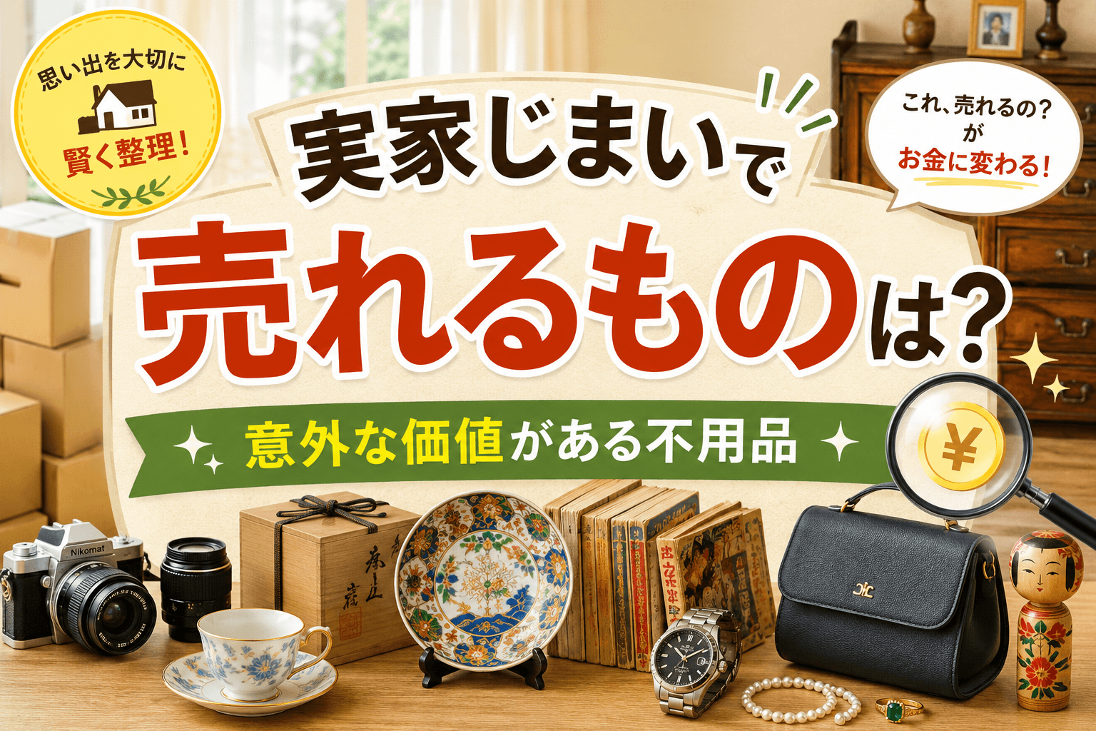 実家じまい 売れるもの