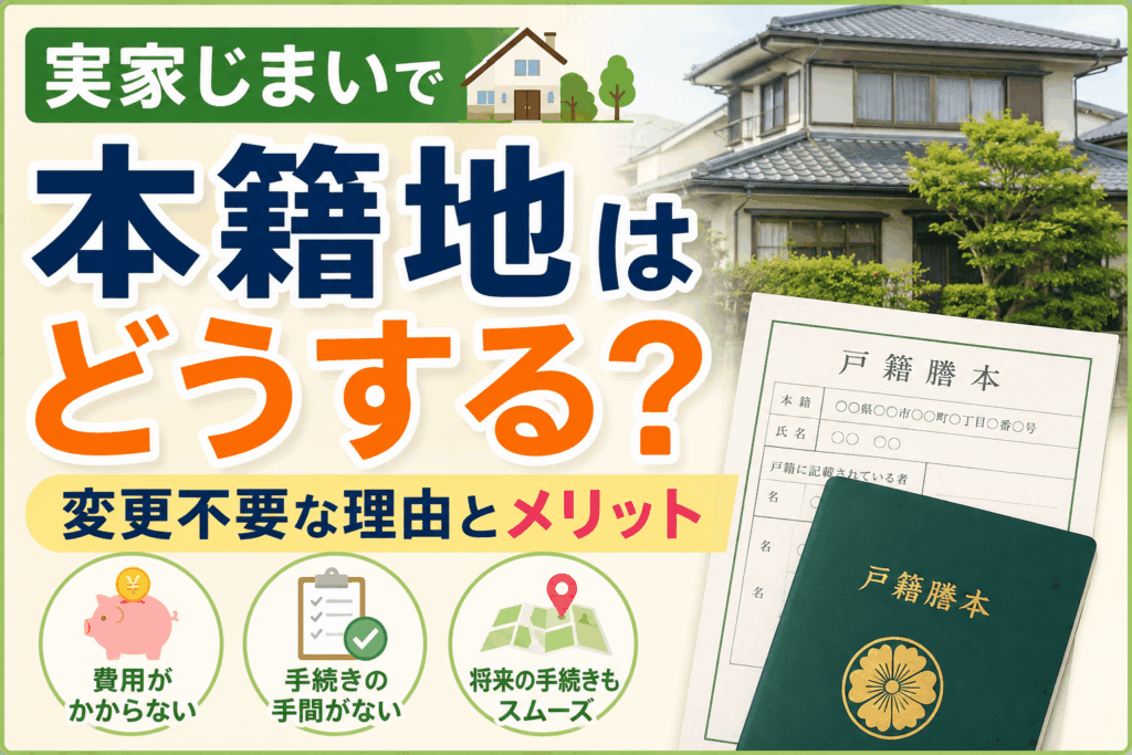 実家じまいで本籍地