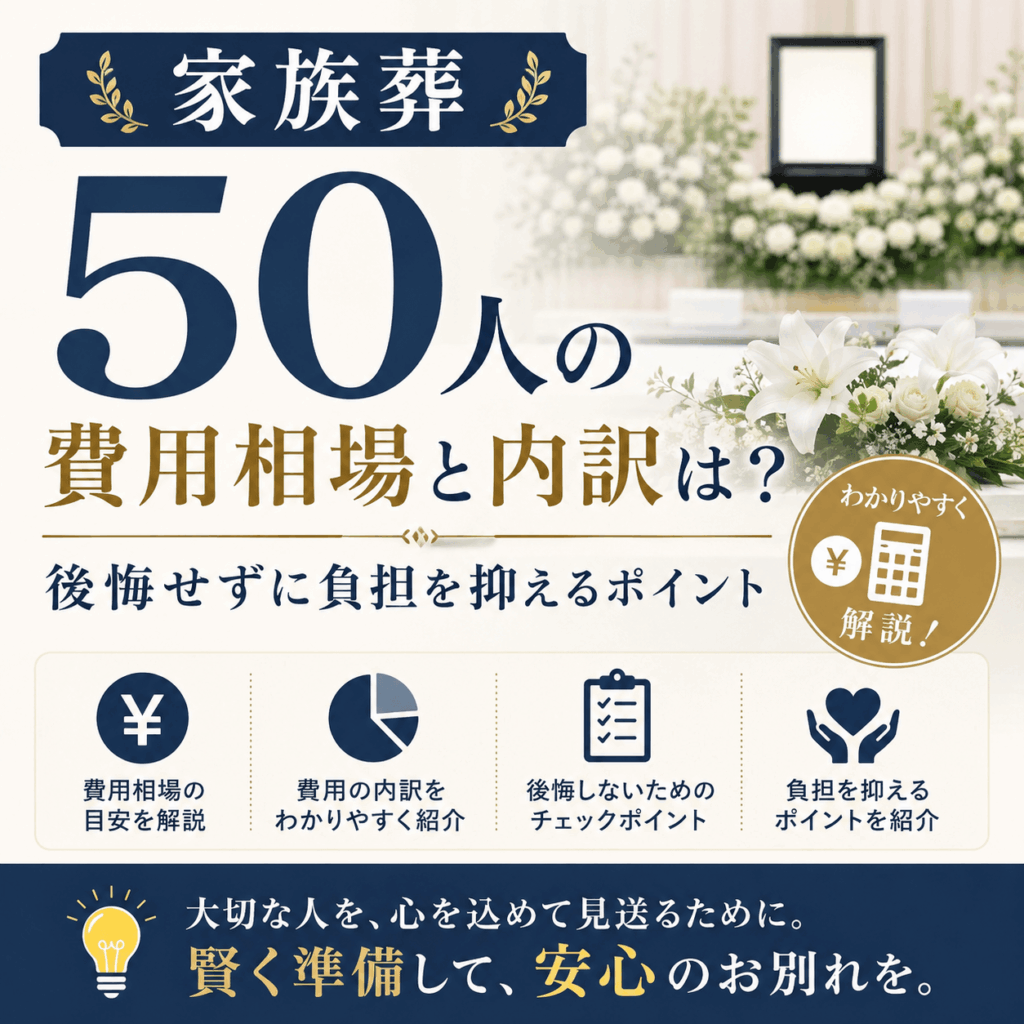 家族葬 50人 費用