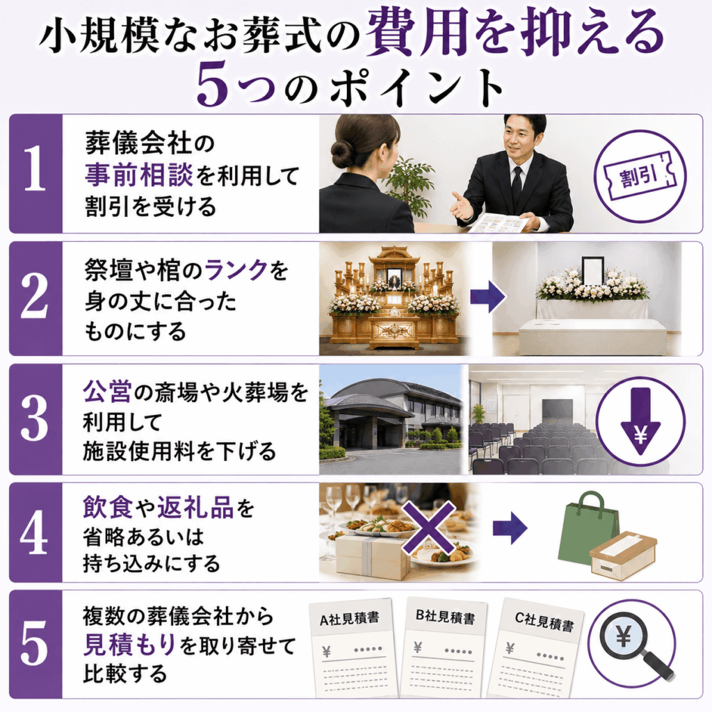 家族葬 5人 費用抑える
