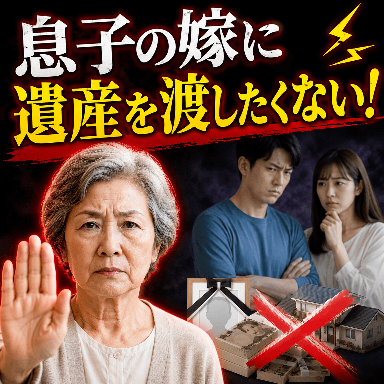 息子の嫁に遺産を渡したくない