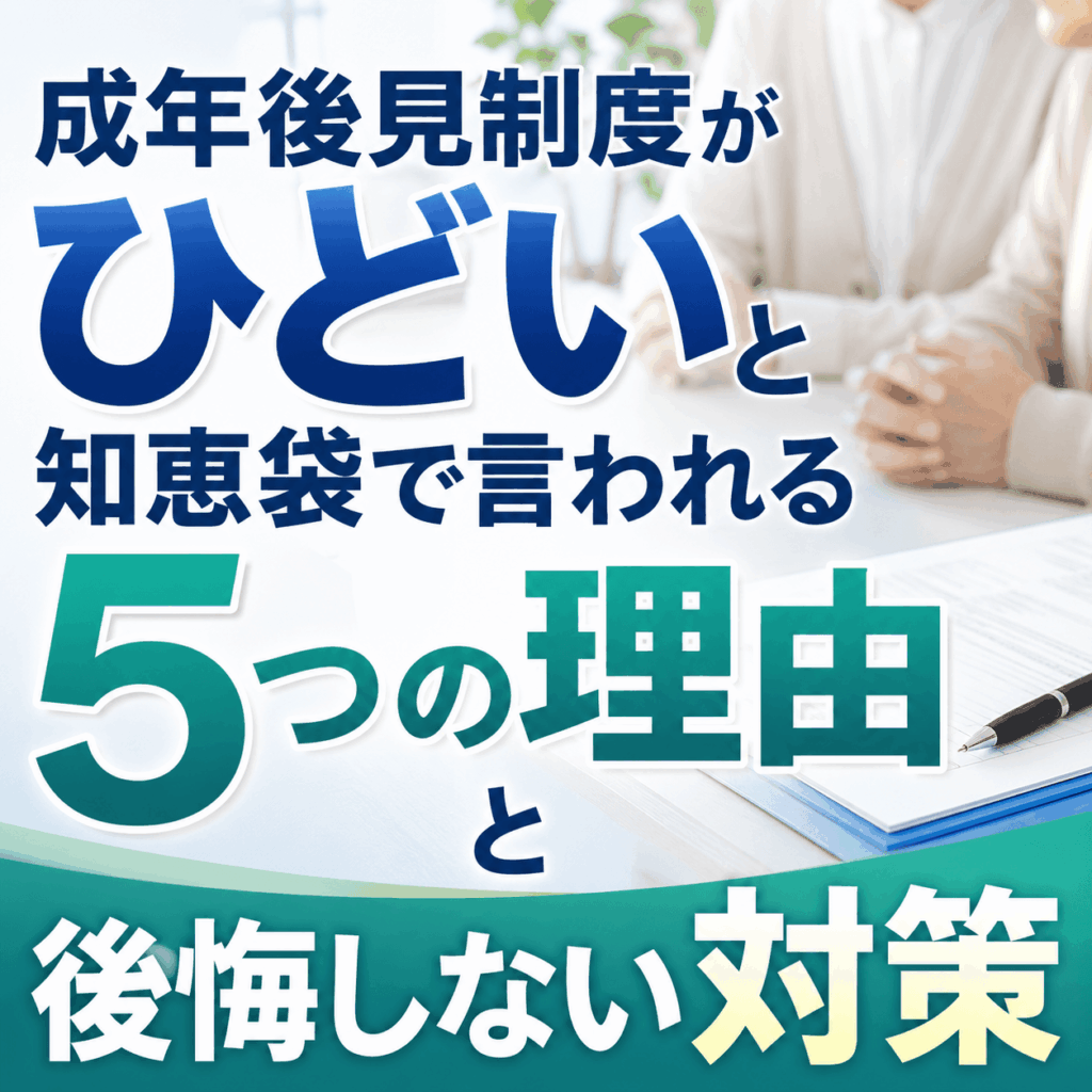 成年後見制度 ひどい 知恵袋