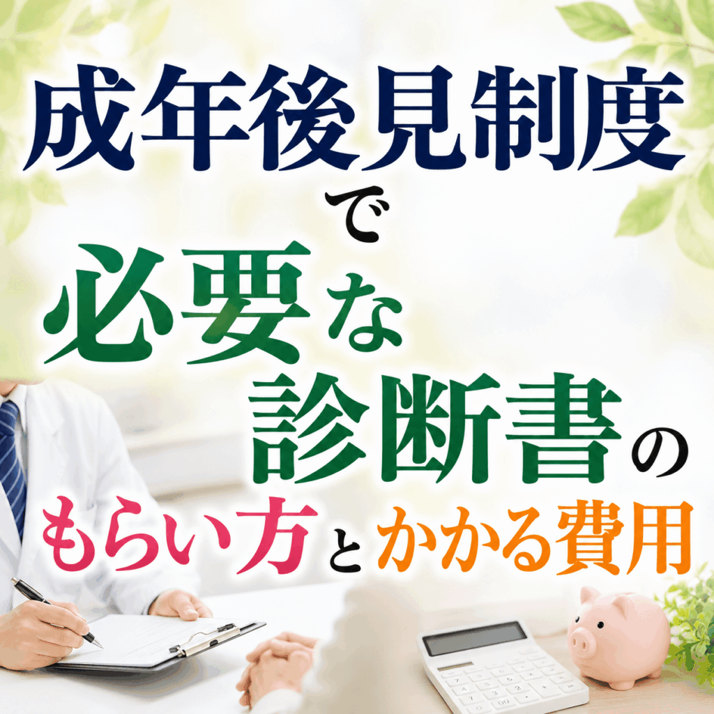 成年後見制度 診断書