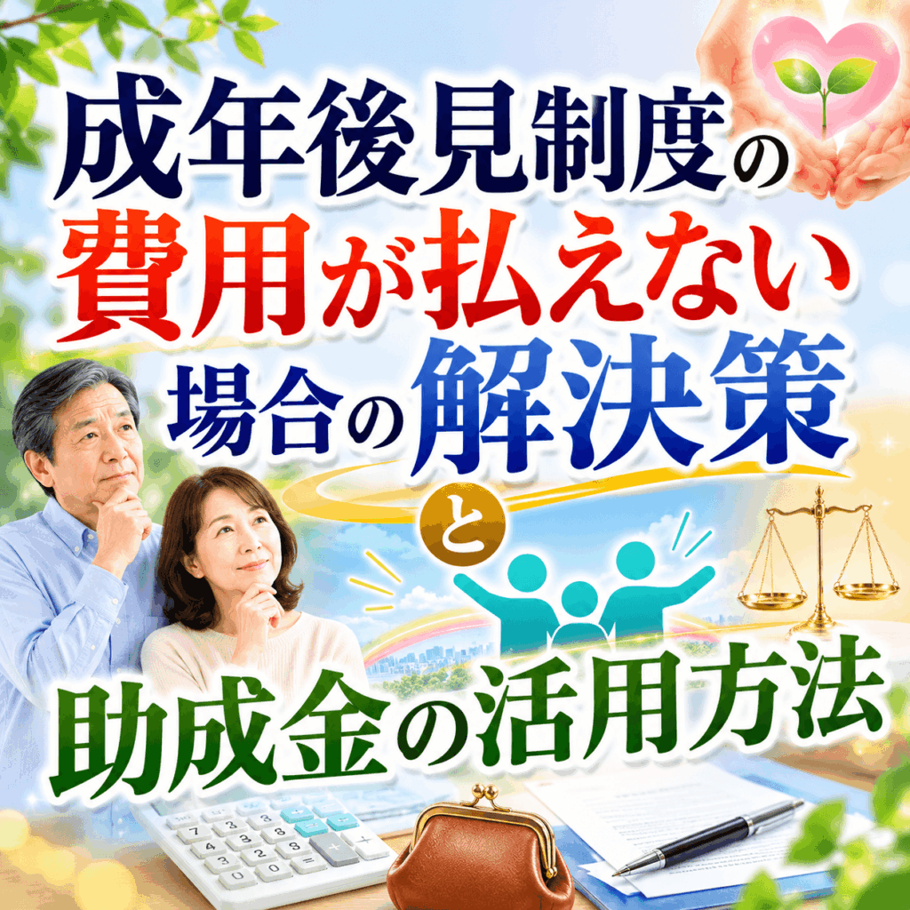 成年後見制度 費用が払えない