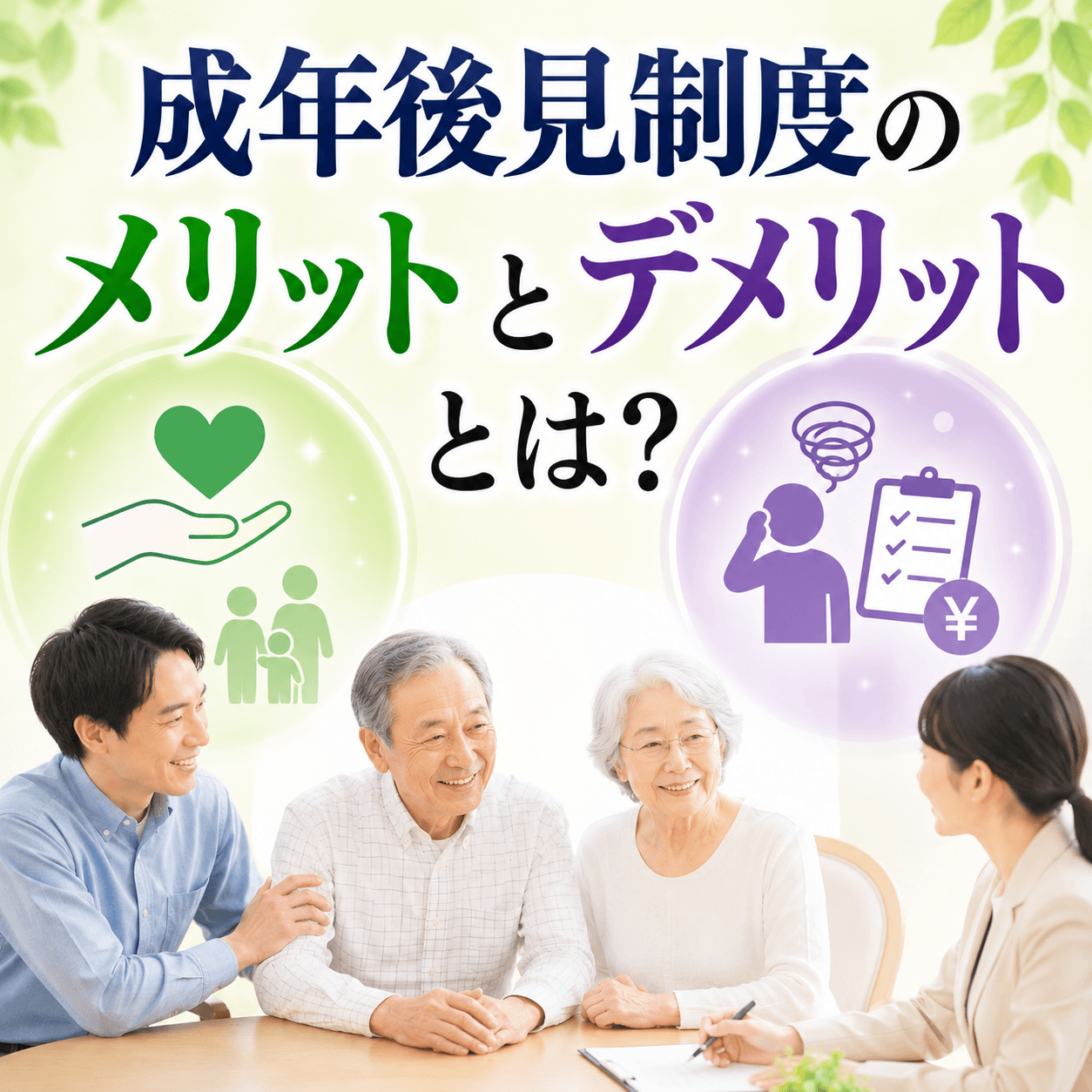 成年後見制度のメリットとデメリットとは？利用前に知るべき注意点