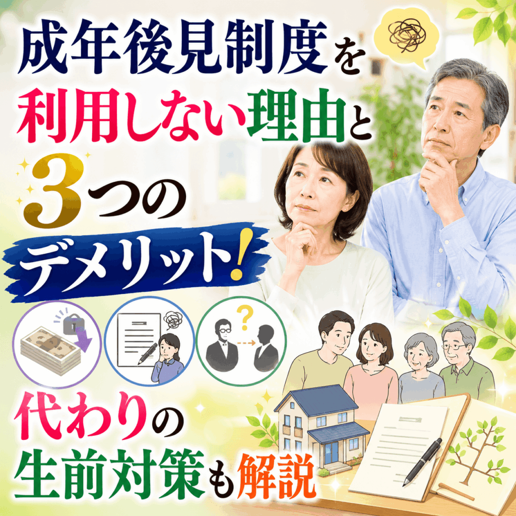 成年後見制度を利用しない理由