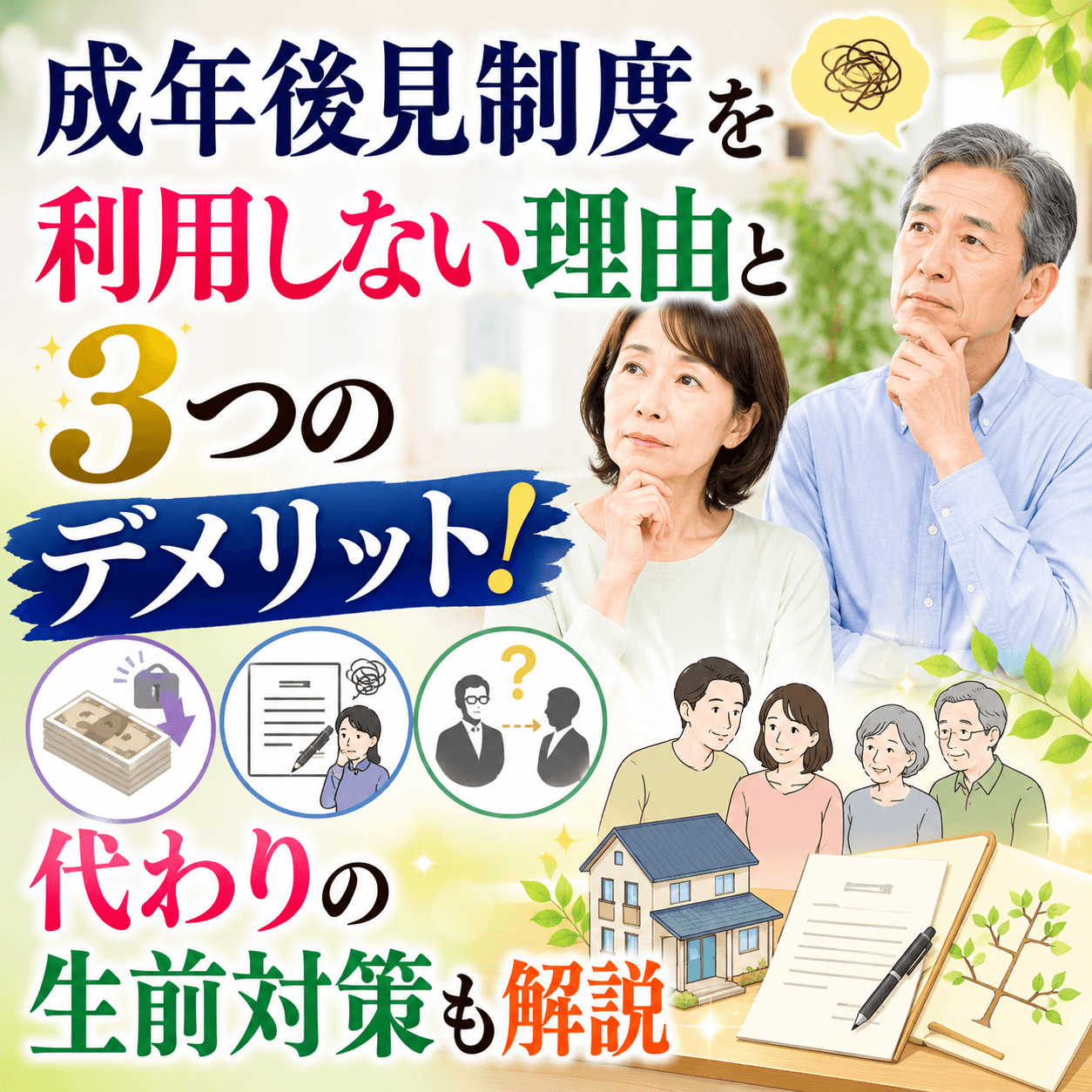成年後見制度を利用しない理由