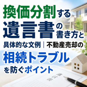 換価分割 遺言書 書き方