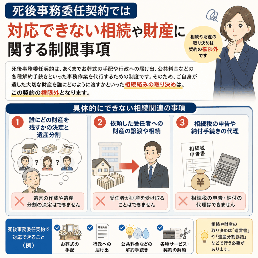 死後事務委任 できないこと