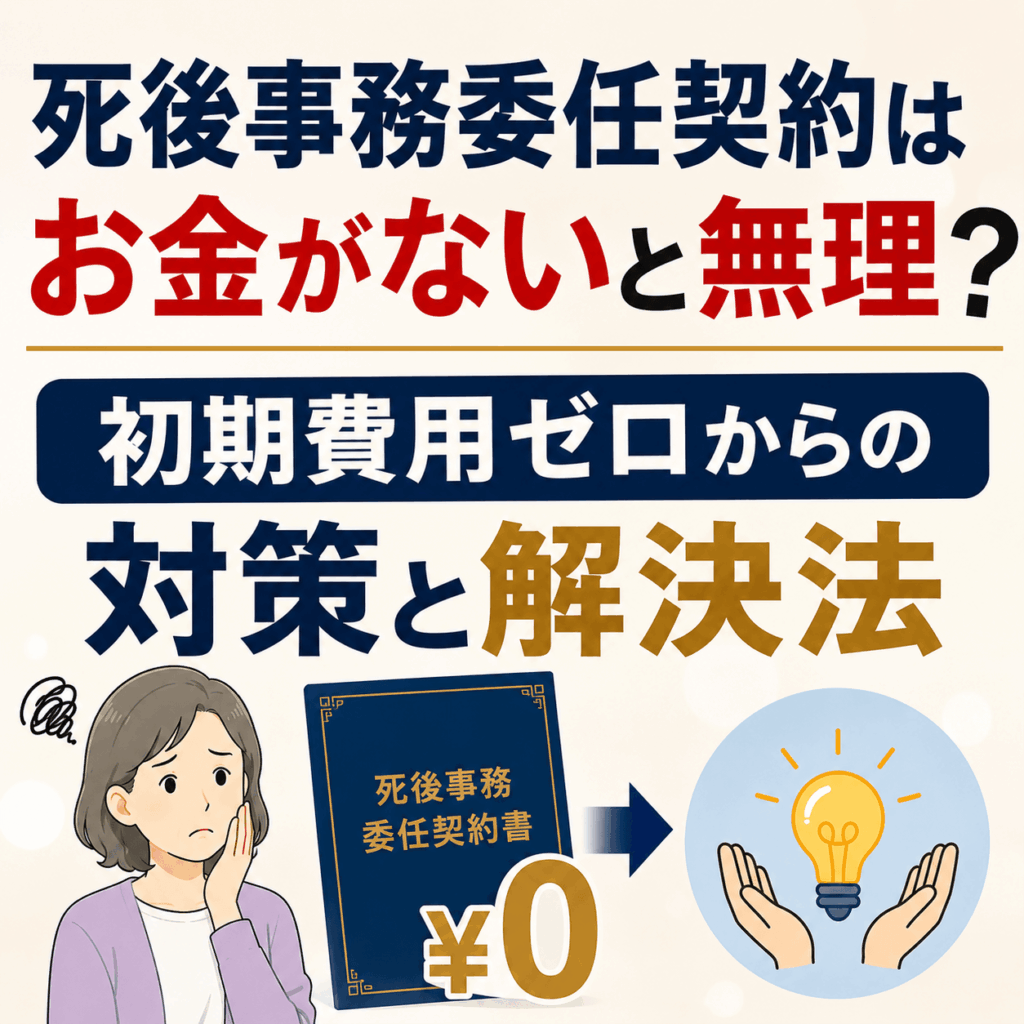 死後事務委任契約 お金がない