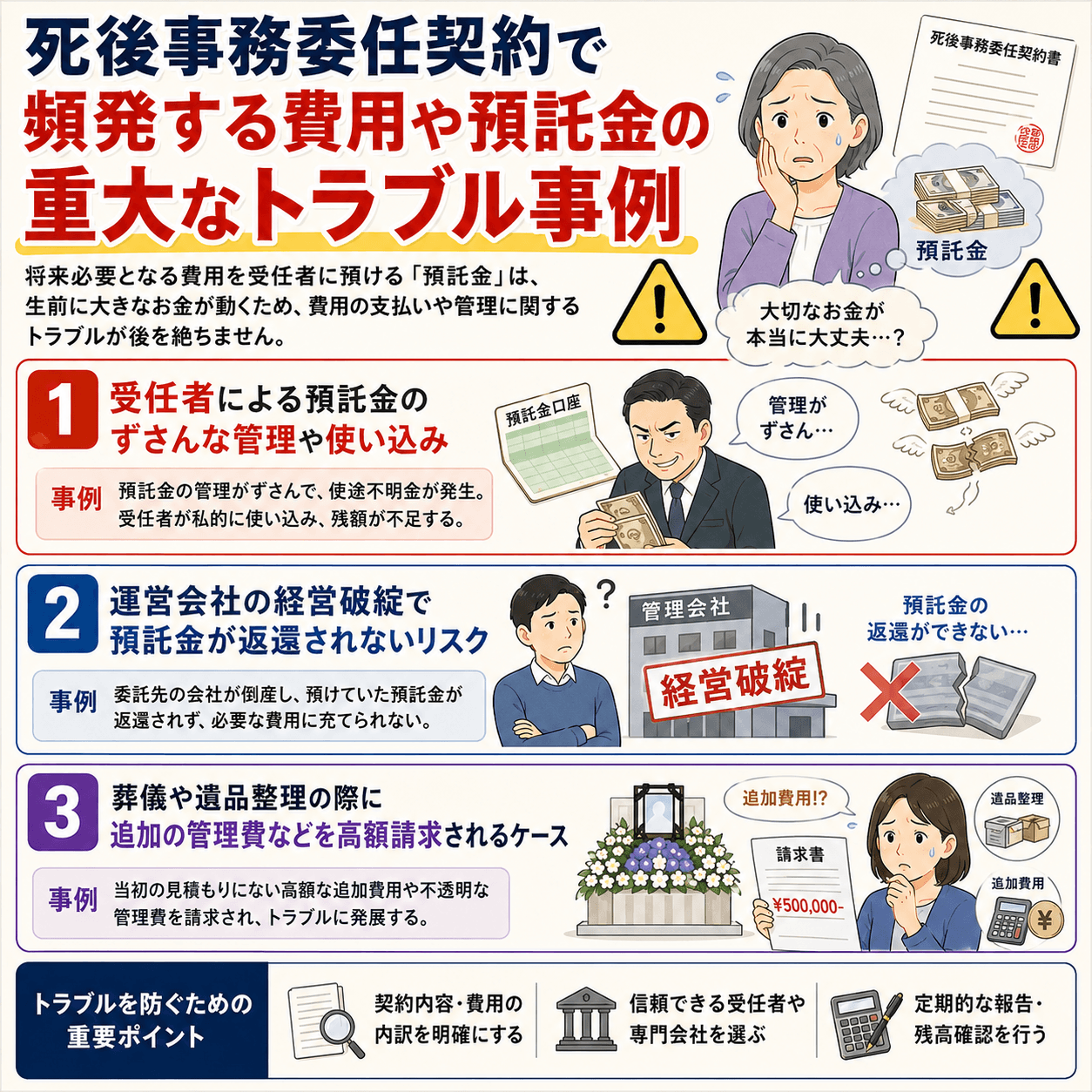死後事務委任契約 トラブル