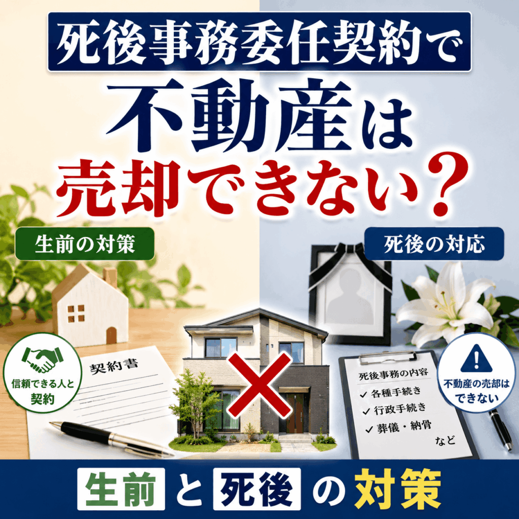 死後事務委任契約 不動産 売却
