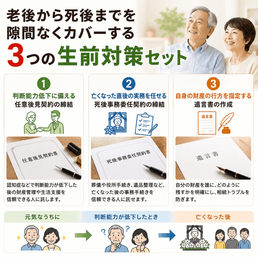 死後事務委任契約　任意後見契約