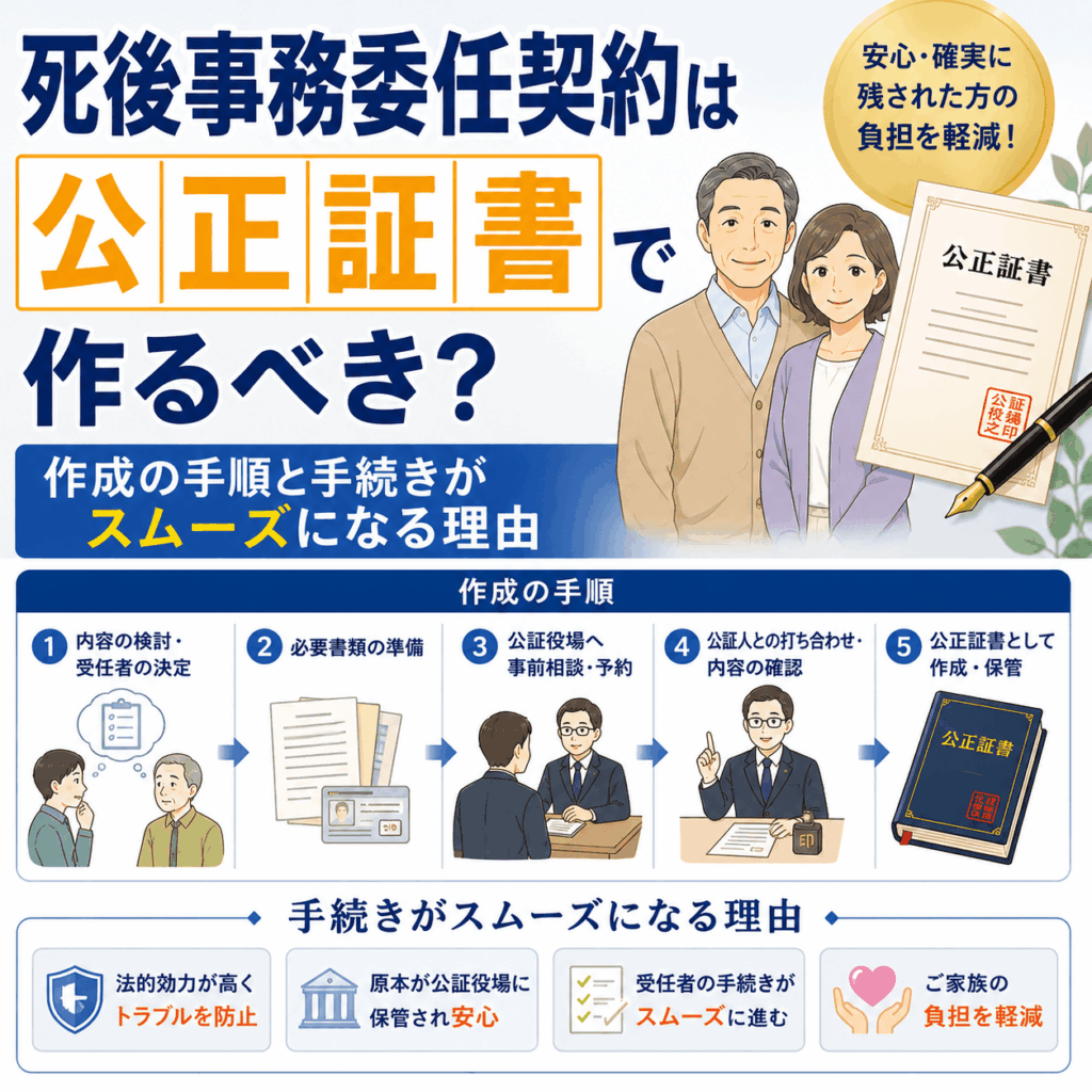 死後事務委任契約 公正証書