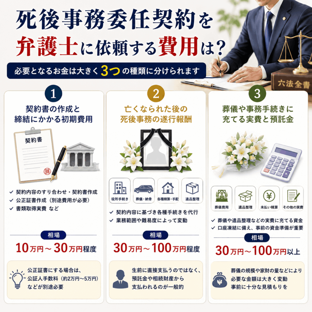 死後事務委任契約 弁護士 費用内訳
