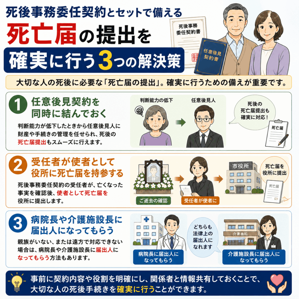 死後事務委任契約 死亡届