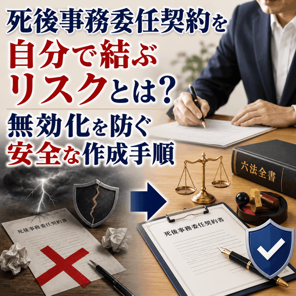 死後事務委任契約 自分で