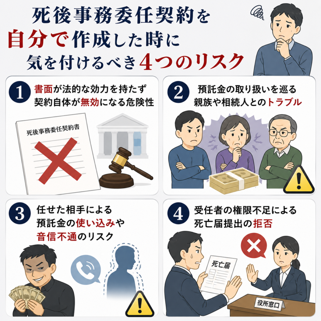 死後事務委任契約 自分で リスク