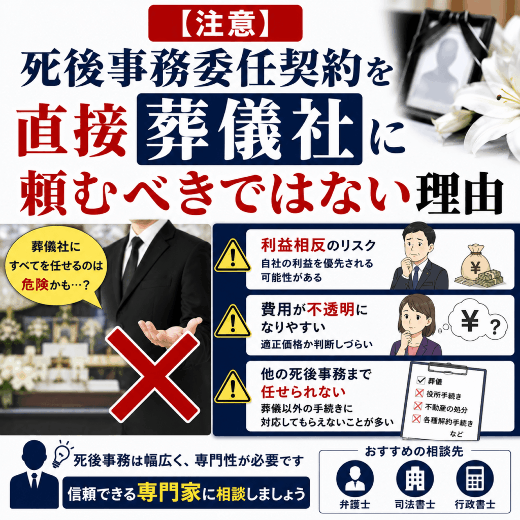 死後事務委任契約 葬儀社