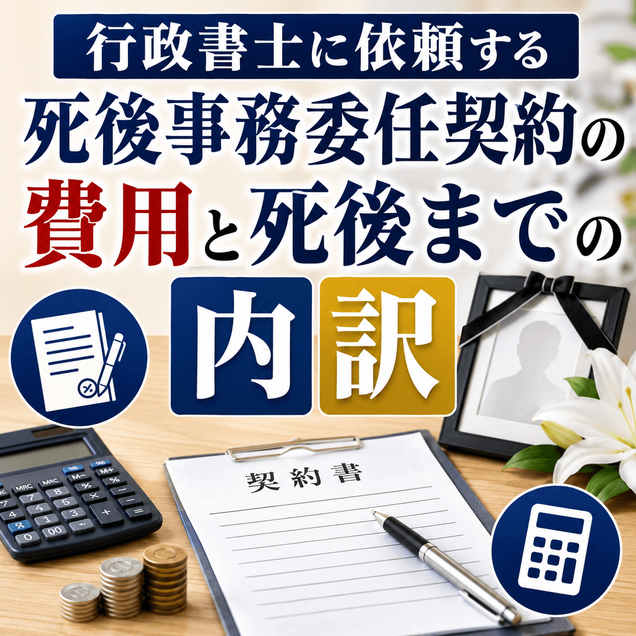 死後事務委任契約 費用 行政書士