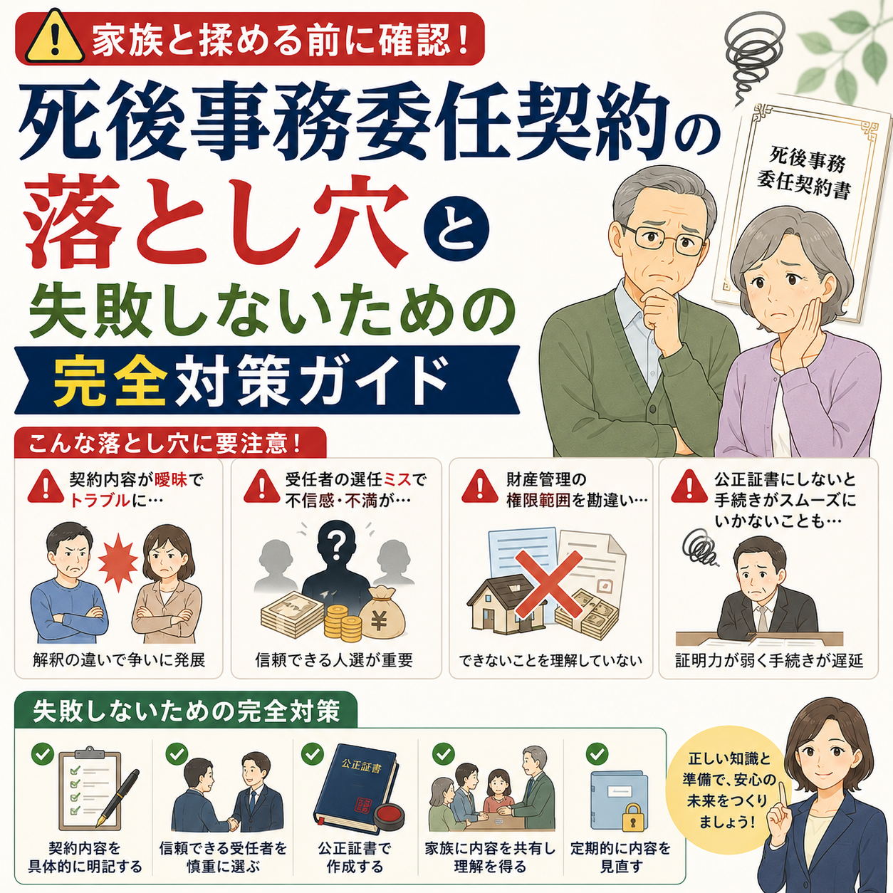 死後事務委任契約の落とし穴