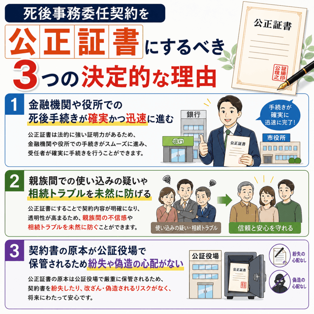 死後事務委任契約は公正証書で作るべき理由