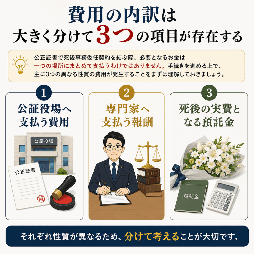 死後事務委任契約を公正証書で作成する費用