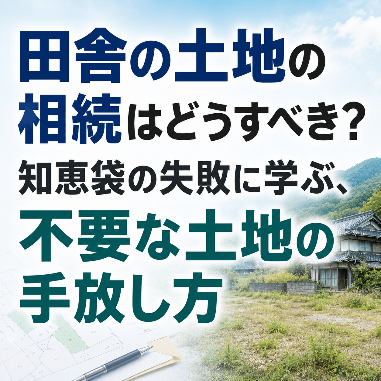 田舎の土地 相続 知恵袋
