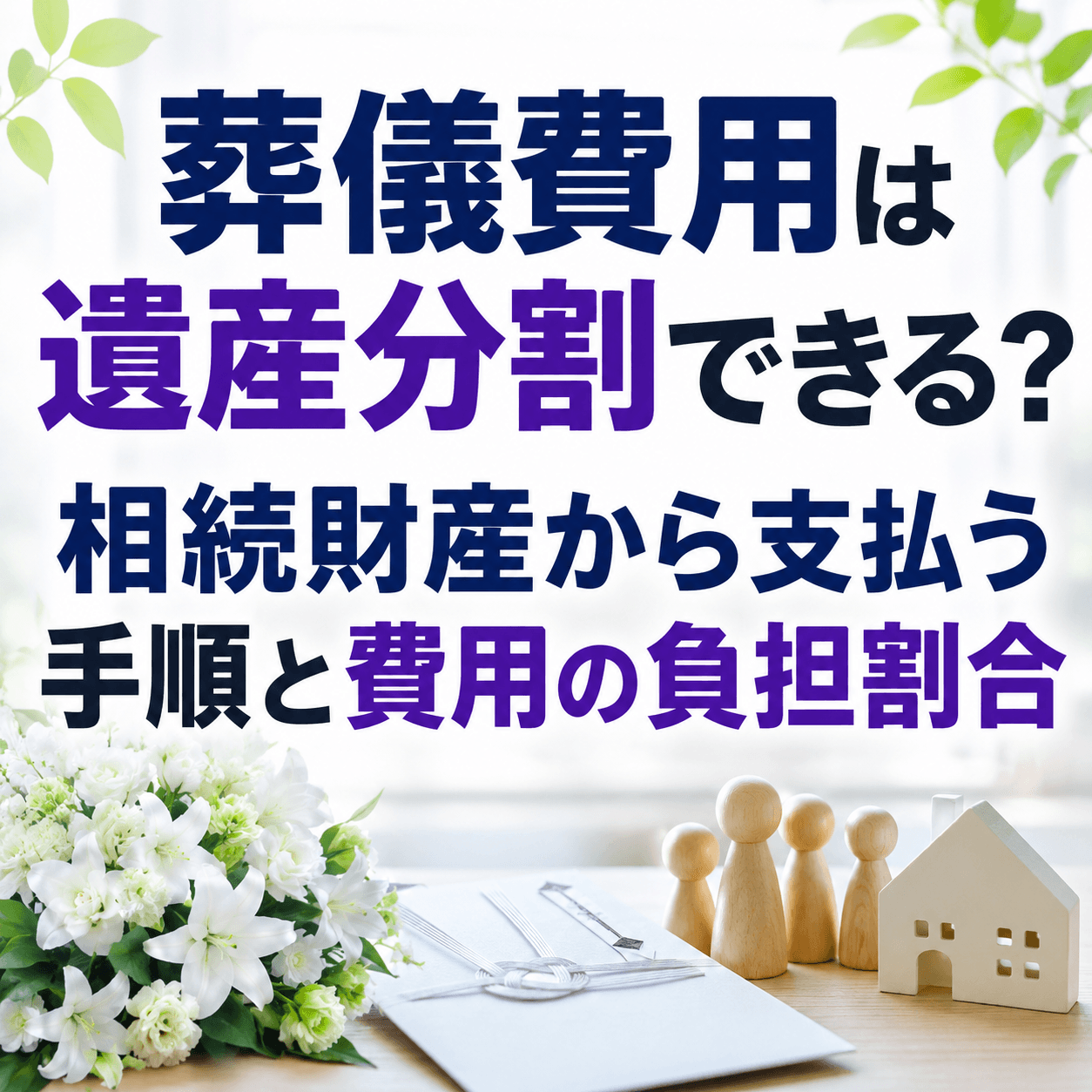 相続 財産 葬儀 費用 遺産分割